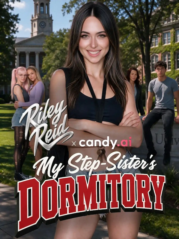My Step-Sister's Dormitory, Riley Reid x Candy AI series poster